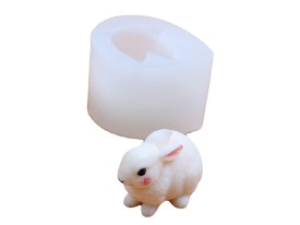 Molde silicona conejito agazapado 